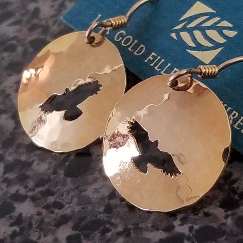 Wild Bryde Bird Earrings 14K Gold Filled Earwires
